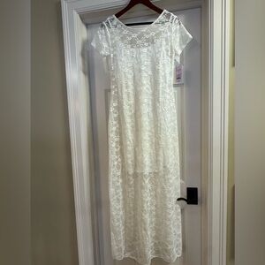 Wild Fable White Lace Maxi Dress